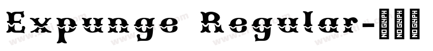 Expunge Regular字体转换